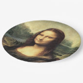 Die Mona Lisa Leonardo da Vinci Pappteller (Schrägansicht)