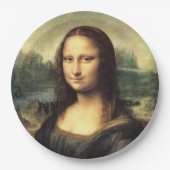 Die Mona Lisa Leonardo da Vinci Pappteller (Vorderseite)