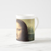 Die Mona Lisa Leonardo da Vinci Porzellantasse (Vorderseite Rechts)