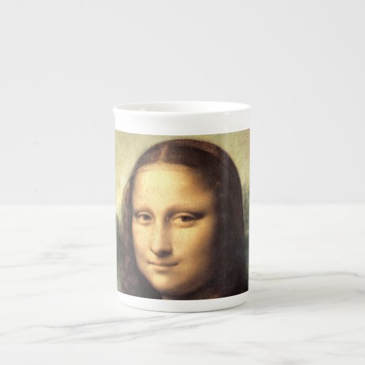 Die Mona Lisa Leonardo da Vinci Porzellantasse (Vorderseite)