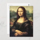 Die Mona Lisa Leonardo da Vinci Postkarte (Vorne/Hinten)