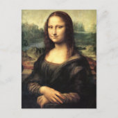 Die Mona Lisa Leonardo da Vinci Postkarte (Vorderseite)
