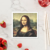 Die Mona Lisa Leonardo da Vinci Serviette (Beispiel)