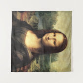 Die Mona Lisa Leonardo da Vinci Wandteppich (Vorderseite (Horizontal))