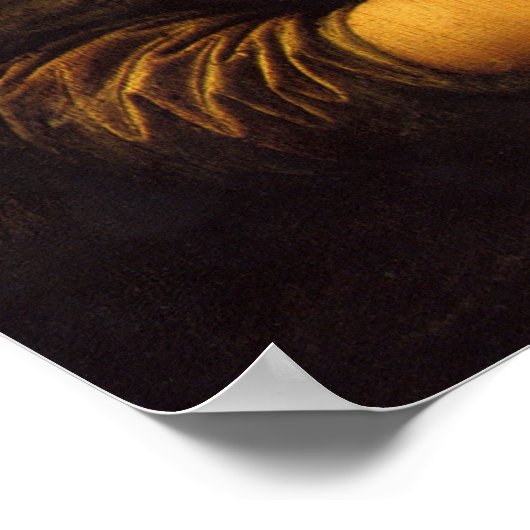 Die Mona Lisa Poster (Ecke)