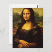 Die Mona Lisa Postkarte (Vorne/Hinten)