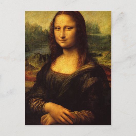 Die Mona Lisa Postkarte (Vorderseite)