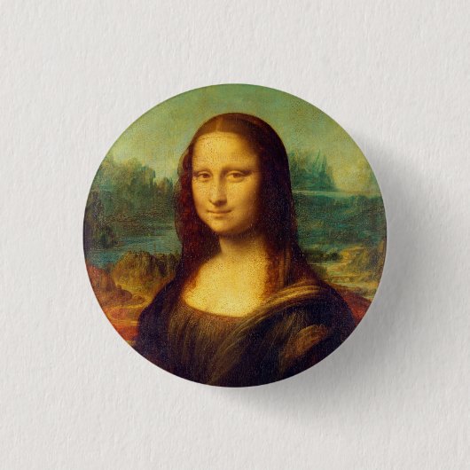Die Mona Lisa von Leonardo Da Vinci Button (Vorderseite)