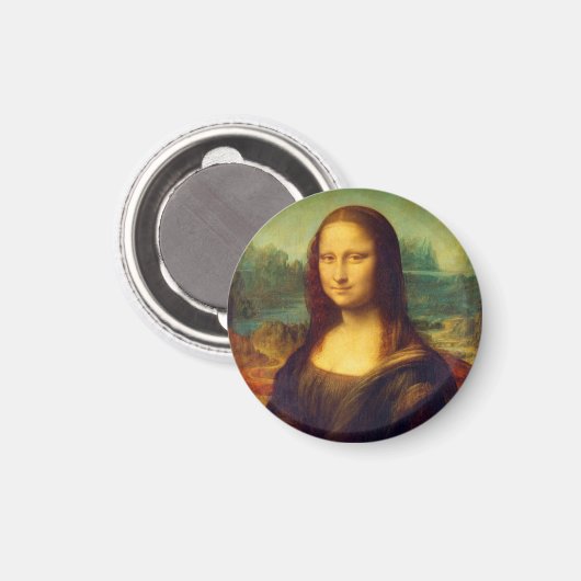 Die Mona Lisa von Leonardo Da Vinci Magnet (Vorderseite/Rückseite)
