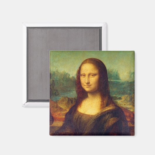 Die Mona Lisa von Leonardo Da Vinci Magnet (Vorderseite/Rückseite)