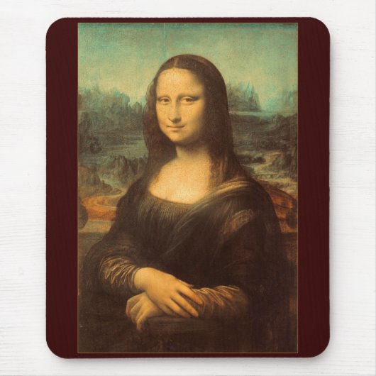Die Mona Lisa von Leonardo da Vinci Mousepad (Vorne)