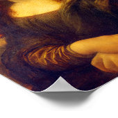 Die Mona Lisa von Leonardo Da Vinci Poster (Ecke)