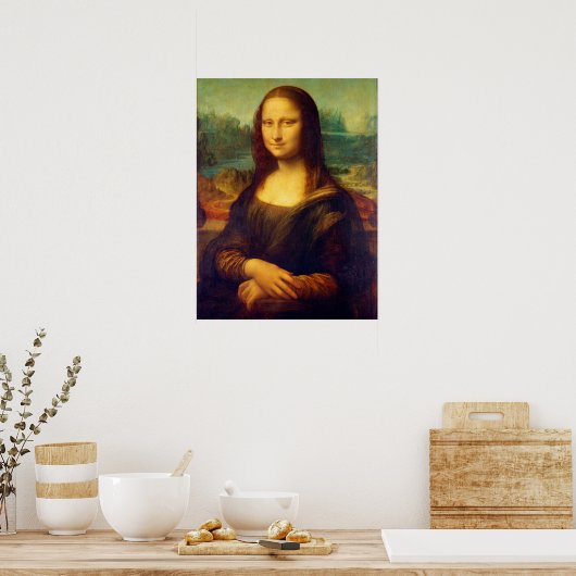 Die Mona Lisa von Leonardo Da Vinci Poster (Küche)