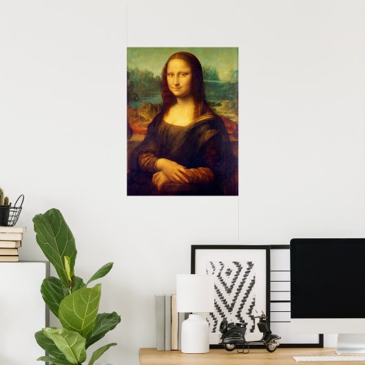 Die Mona Lisa von Leonardo Da Vinci Poster (Heimbüro)
