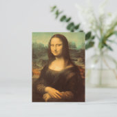Die Mona Lisa von Leonardo da Vinci Postkarte (Stehend Vorderseite)