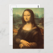 Die Mona Lisa von Leonardo da Vinci Postkarte (Vorne/Hinten)