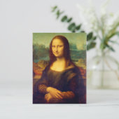 Die Mona Lisa von Leonardo Da Vinci Postkarte (Stehend Vorderseite)