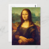Die Mona Lisa von Leonardo Da Vinci Postkarte (Vorne/Hinten)