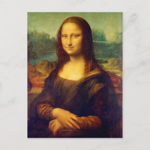 Die Mona Lisa von Leonardo Da Vinci Postkarte