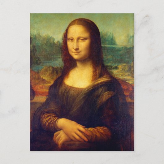 Die Mona Lisa von Leonardo Da Vinci Postkarte (Vorderseite)