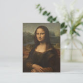 Die Mona Lisa von Leonardo da Vinci Postkarte (Stehend Vorderseite)