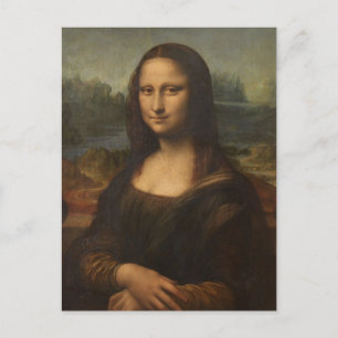 Die Mona Lisa von Leonardo da Vinci Postkarte