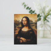Die Mona Lisa von Leonardo Da Vinci Postkarte (Stehend Vorderseite)