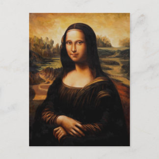 Die Mona Lisa von Leonardo Da Vinci Postkarte