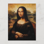 Die Mona Lisa von Leonardo Da Vinci Postkarte (Vorderseite)
