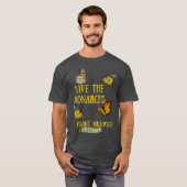 Die Monarchen-Pflanze Milkweed Butterfly Lover ger T-Shirt (Vorne ganz)