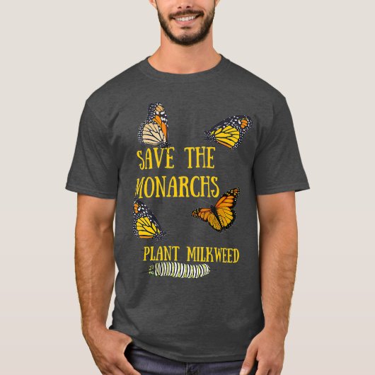 Die Monarchen-Pflanze Milkweed Butterfly Lover ger T-Shirt (Vorderseite)