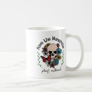 Die Monarchen-Pflanze Milkweed Butterfly Skull E g Kaffeetasse
