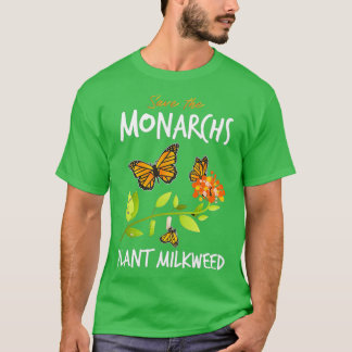 Die Monarchen-Pflanze Milkweed gerettet T-Shirt