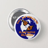 Die Monarchschmetterlappen-Taste gerettet Button (Vorne & Hinten)
