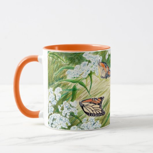 Die Monarchschmetterlingskaffee-Tasse Tasse (Links)