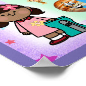 Die Monate des Jahres farbenfroh lernen Poster (Ecke)