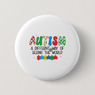 Die monatliche Unterstützung des Autismus für die  Button