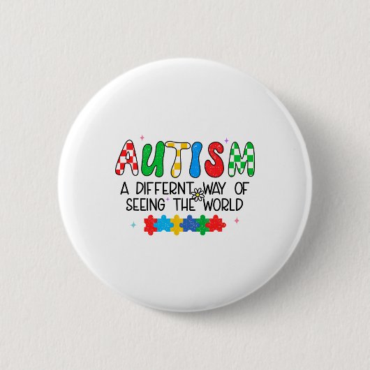 Die monatliche Unterstützung des Autismus für die  Button (Vorderseite)