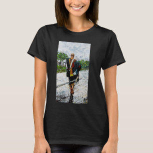 Die Mönche des Minh Tue Buddha, die sich durch das T-Shirt