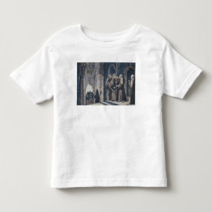 Die Mönche, die König mit bedecken, drapieren Kleinkind T-shirt