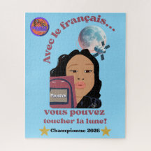 Die Mond mit Französisch berühren