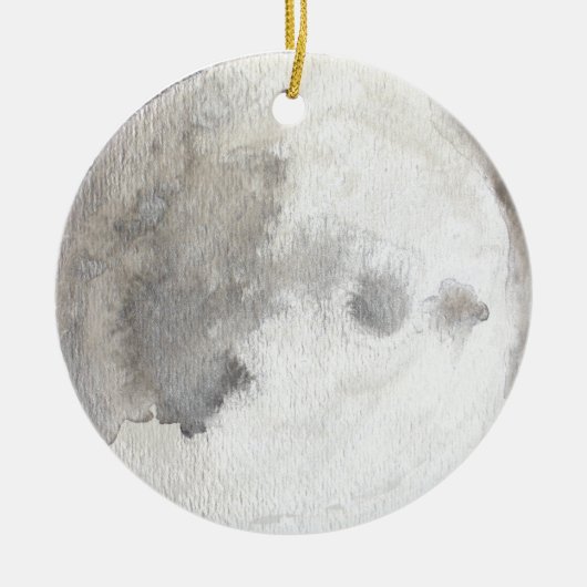 Die Mond-Planeten-Aquarell-Verzierung Keramik Ornament (Vorne)