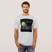 Die Mond-Rose über einem offenen Feld T-Shirt (Vorne ganz)