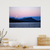 Die Mond-Sets auf dem Feuersee 36 x 24 Poster (Küche)