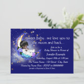 Die Mond- und Rückendusche Einladung (Stehend Vorderseite)