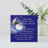 Die Mond- und Rückendusche Einladung (Stehend Vorderseite)