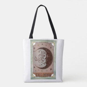 Die Mond Vintage Tarotkarte Celestiale Kunst Tasche
