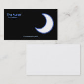 Die Mond-Visitenkarte Visitenkarte (Vorne/Hinten)