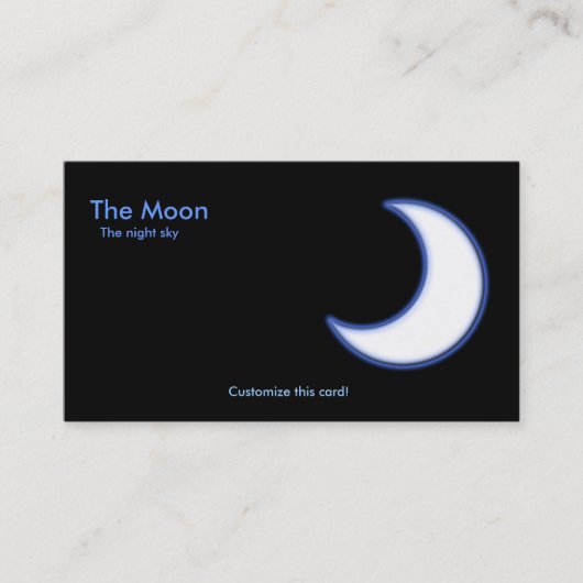 Die Mond-Visitenkarte Visitenkarte (Vorderseite)