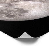 Die Mondnähe (Mondlandschaft) Poster (Ecke)